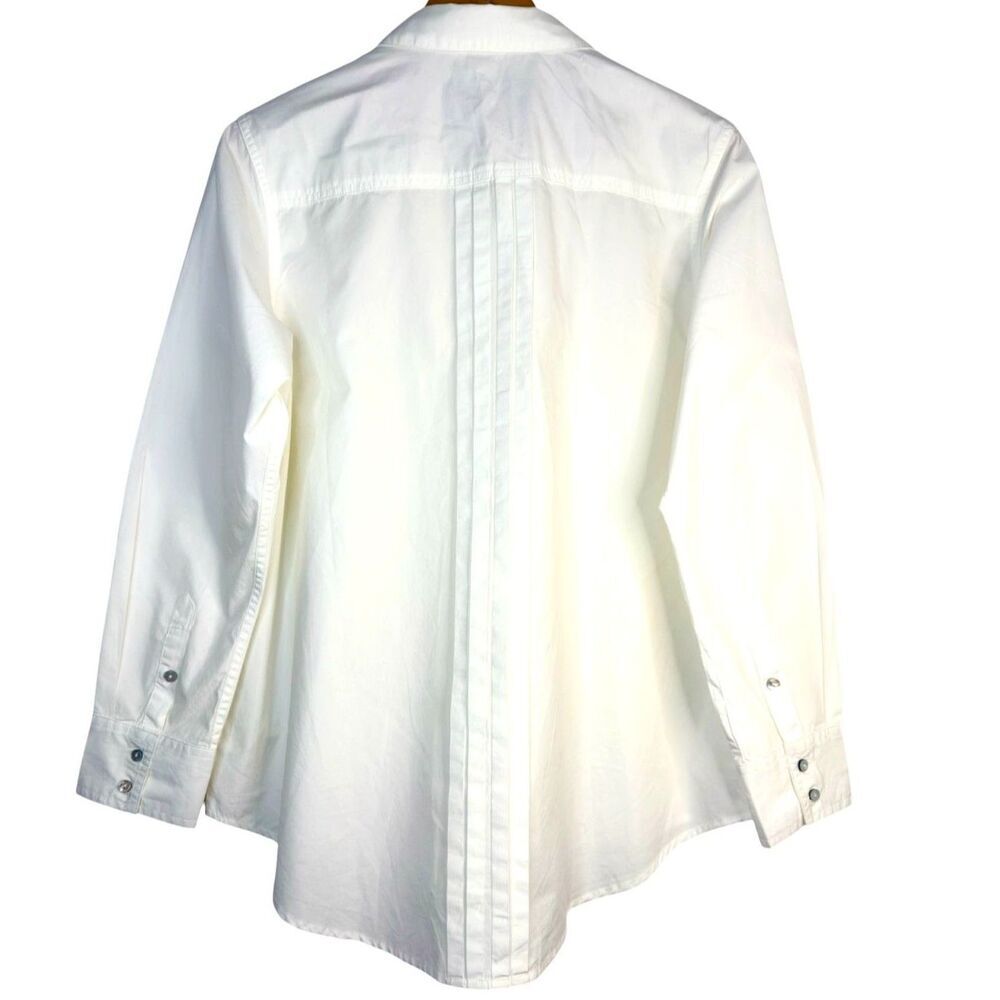 Sundance Classic Business White Button Down Shirt Size: M - Picture 2 of 3